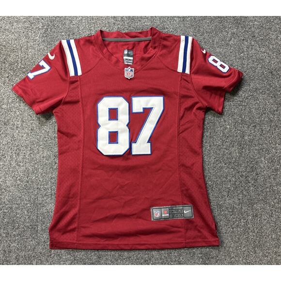 Nike On Field New England Patriots Gronk Jersey #87 Size Medium Youth - Picture 1 of 6